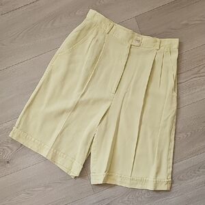 Vintage Ultra 13" High Waist Softgirl Butter Yellow Shorts, Vintage Size 6